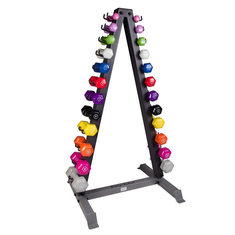 Neoprene Dumbbell Package with Rack