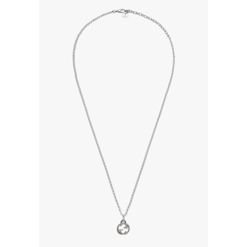 Ladies Interlocking G Pendant Necklace