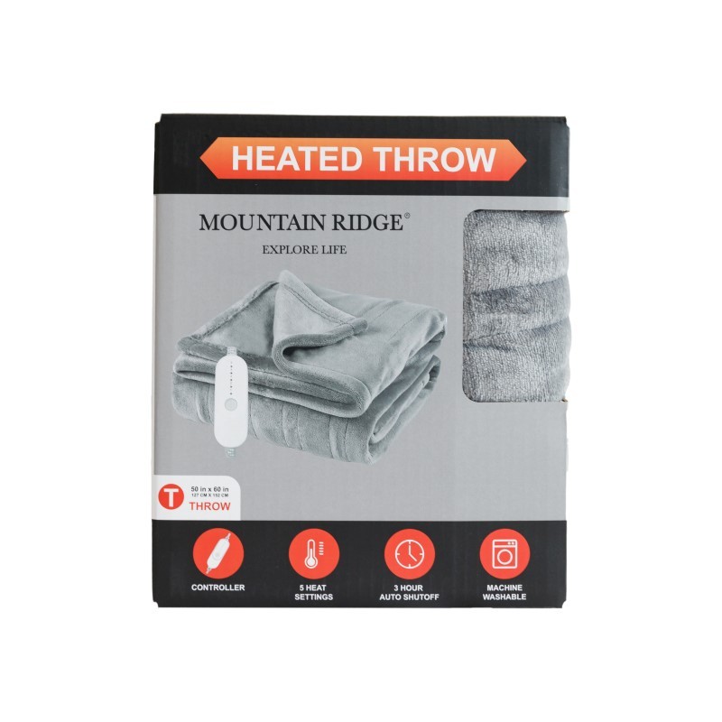 Heated Gray 50x60 MP Throw