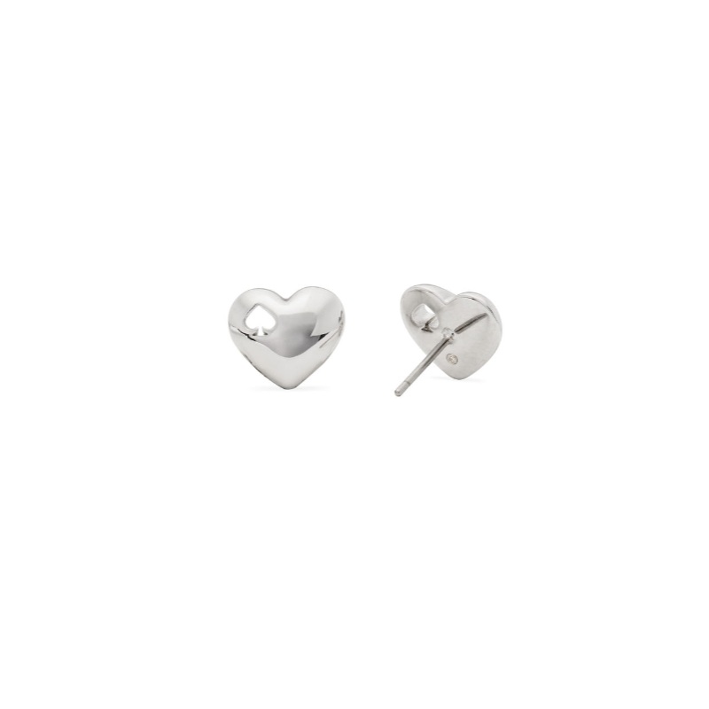 Heart Spade studs Silver