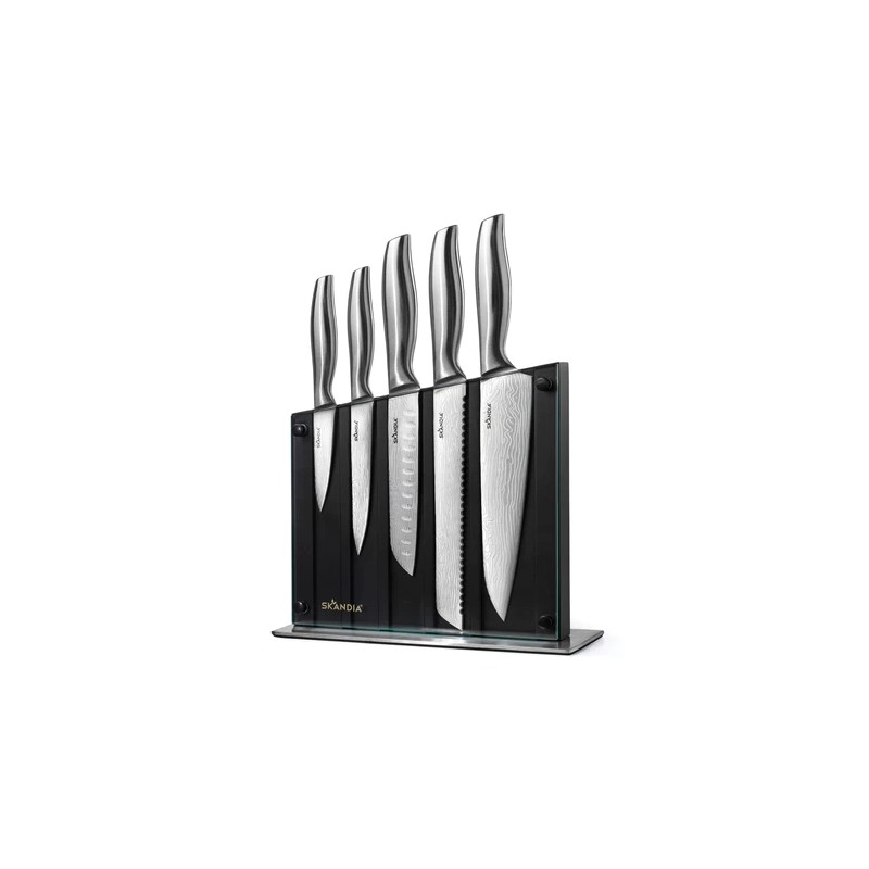 Reflections 6-Piece Glass Block Knife Set