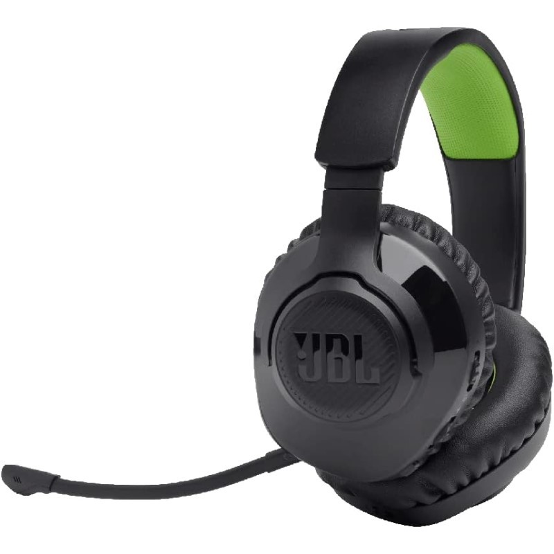 Quantum Wireless 360x Over Ear Gaming Headset with Detachable Mic - (Black-Green)