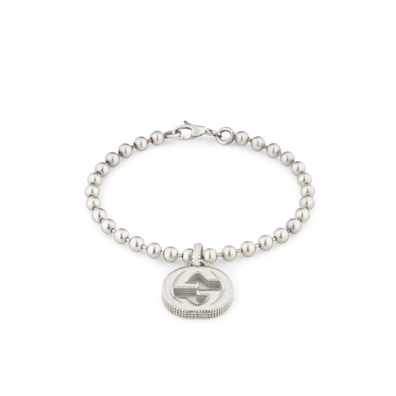 Boule Chain Silver Bracelet Interlocking G