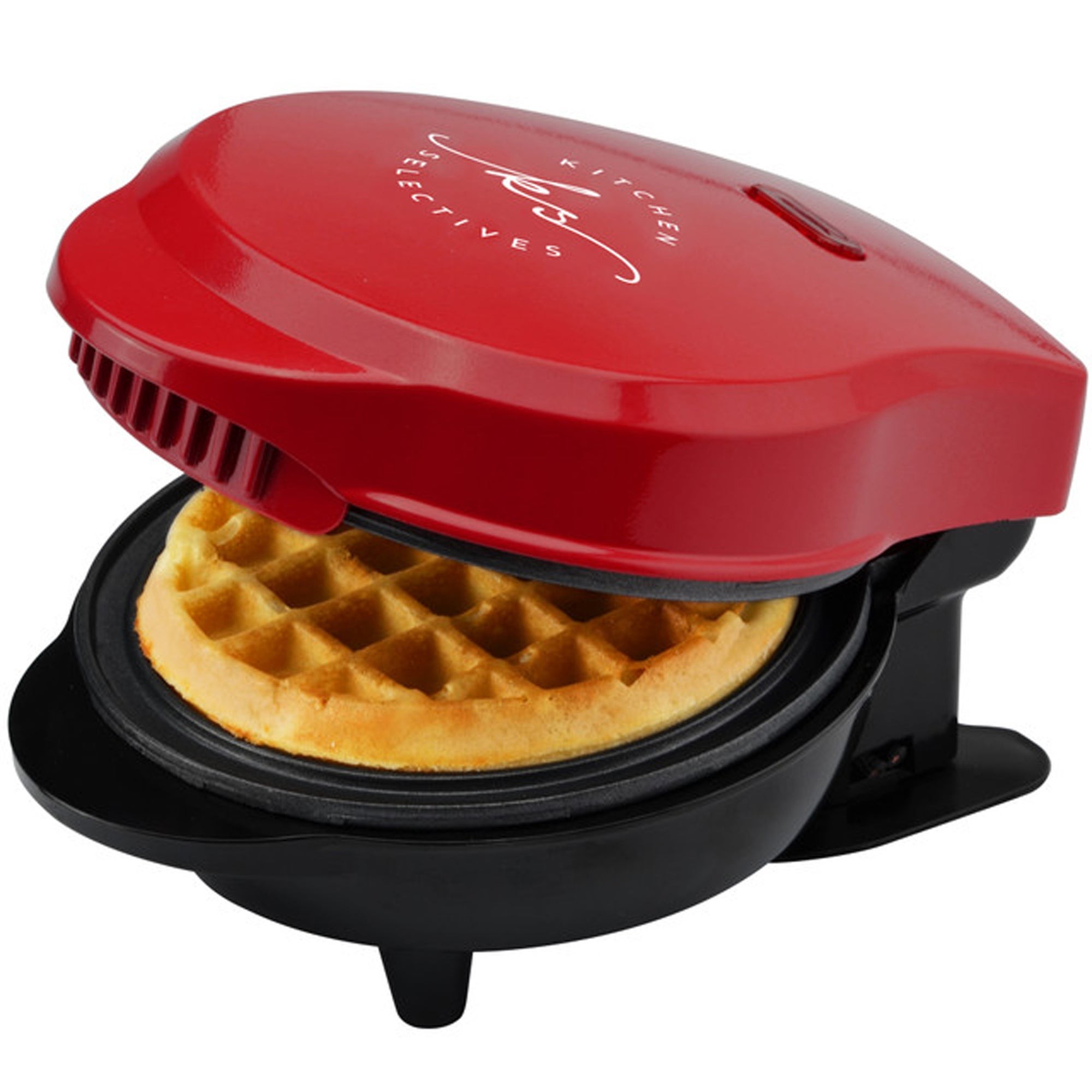 Mini Electric Waffle Maker Red