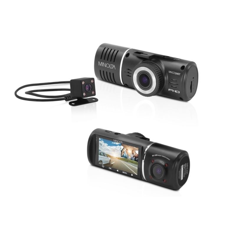 1080P Full HD Dash Camera w/3-Channel Recording