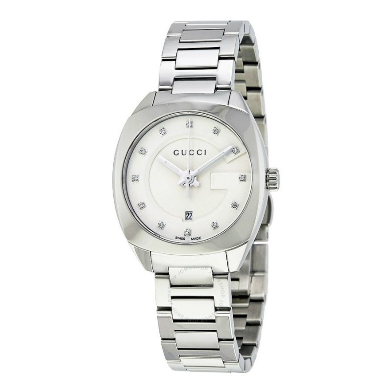 Womens Small Diamond Watch - (Silver-Tone)