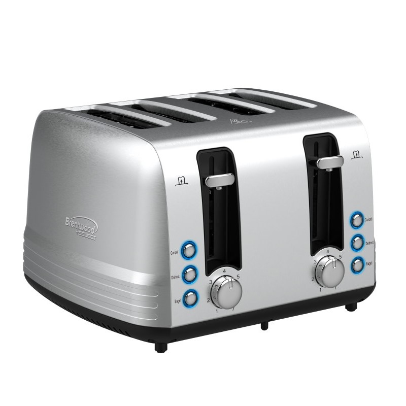 Extra Wide 4-Slice Toaster Stainless Steel   )