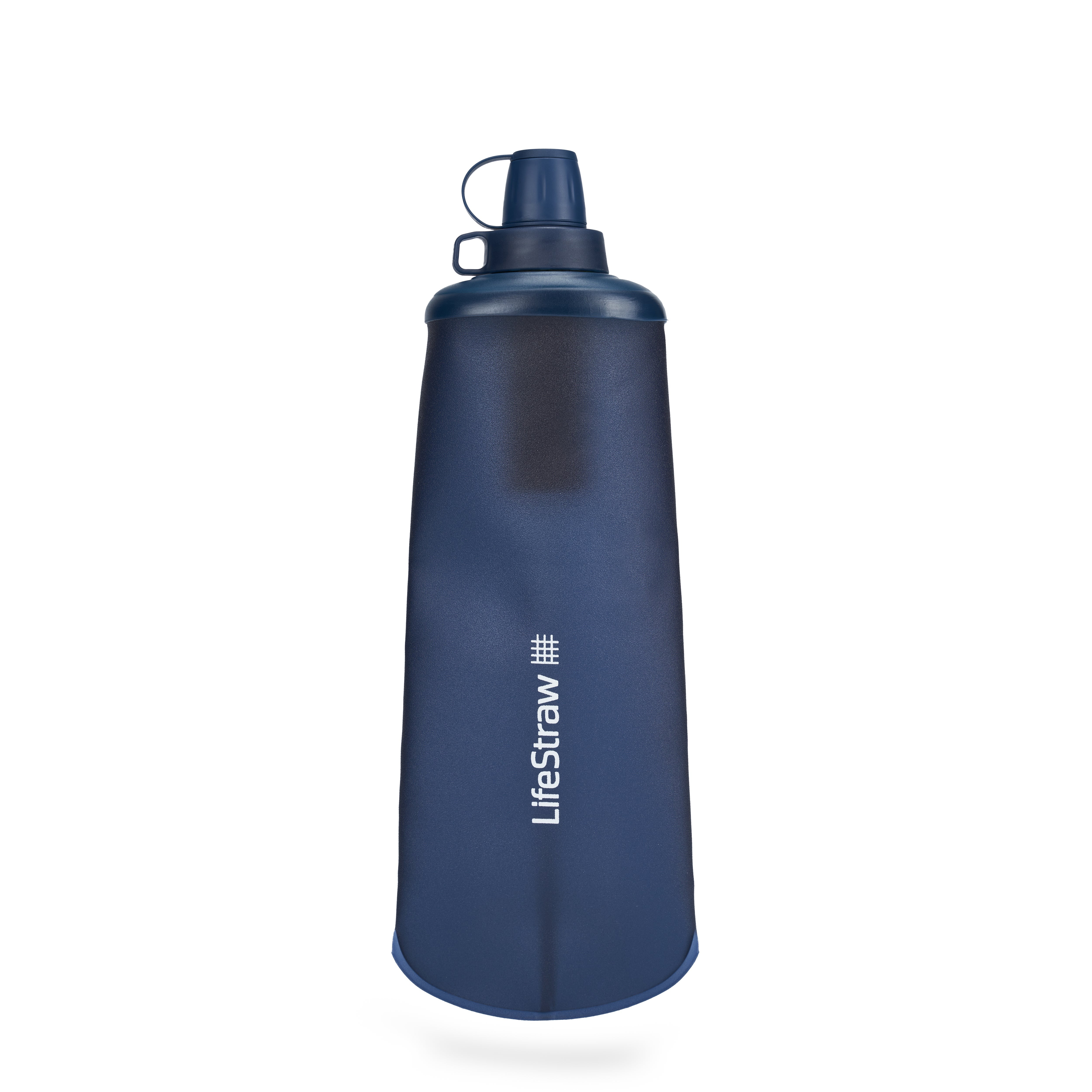 Peak 1L Collapsible Squeeze Bottle w/ Filter Mountain Blue