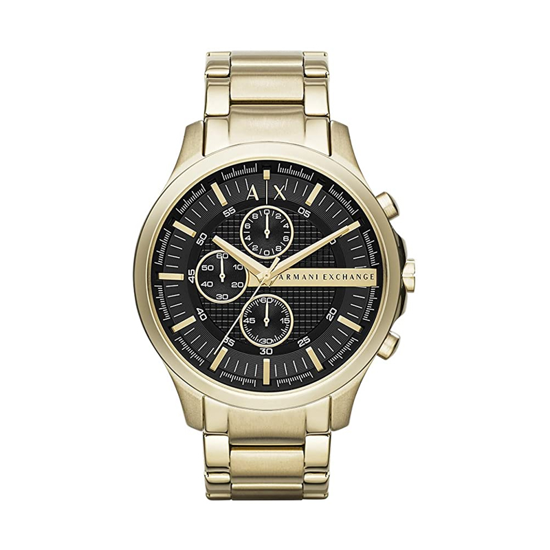 46mm Mens Stainless Steel Dress Watch - (Gold)