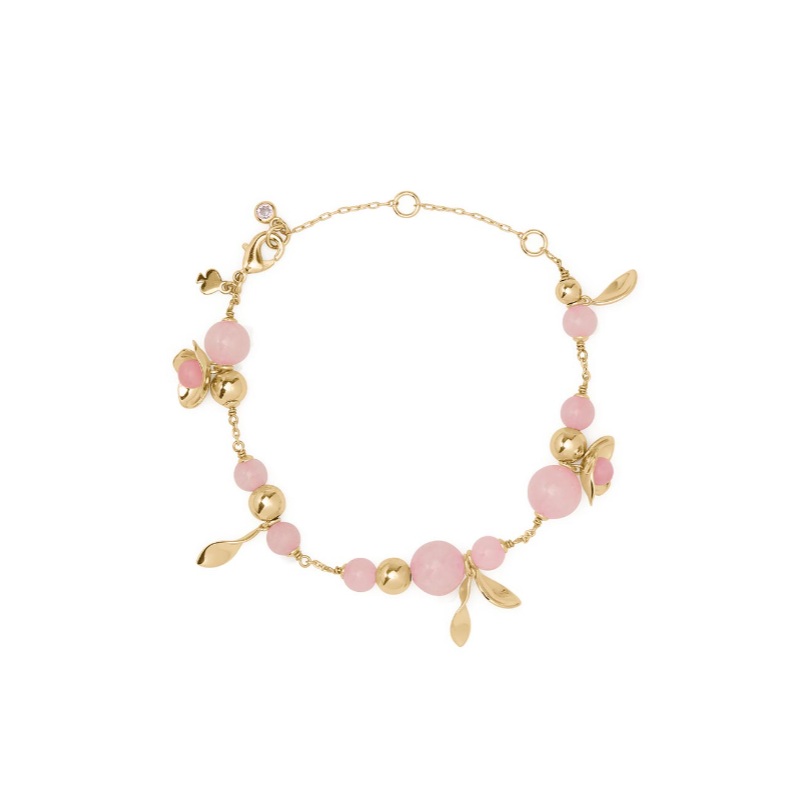 Gilded Garden line bracelet Blush