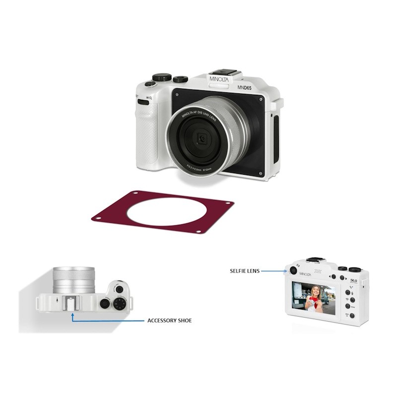 56MP/4K Autofocus Digital Camera - (White)