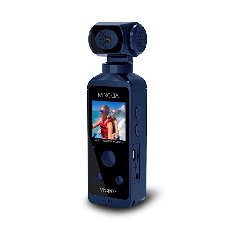 4K Ultra HD Pocket Camcorder with WiFi - (Blue)