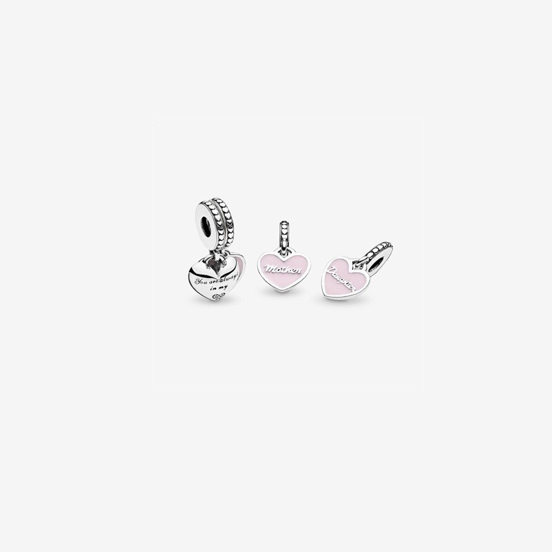 Mother Daughter Split Charm