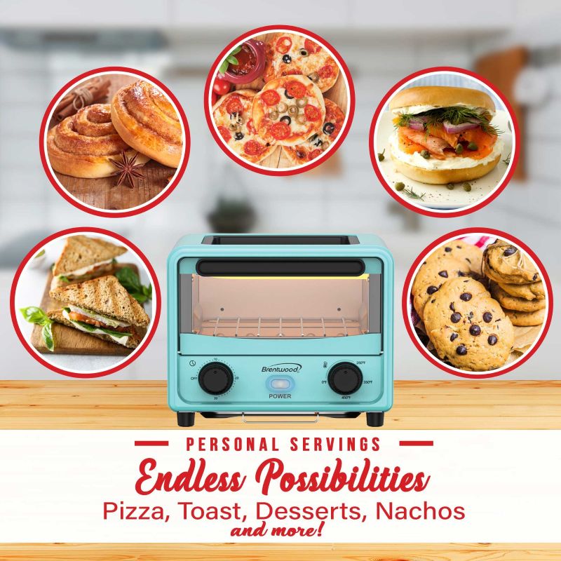 3L Mini Toaster Oven - Blue