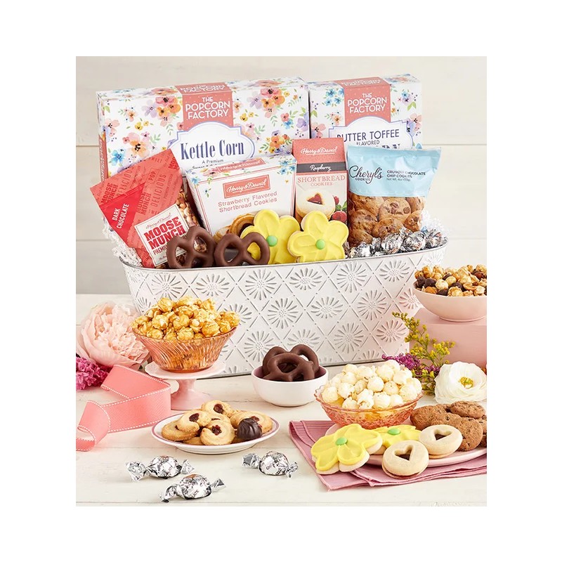 Full Bloom Sweet Treats Basket