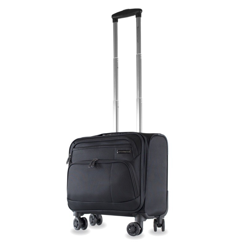 Jefferson Carry-On Spinner Briefcase, Black