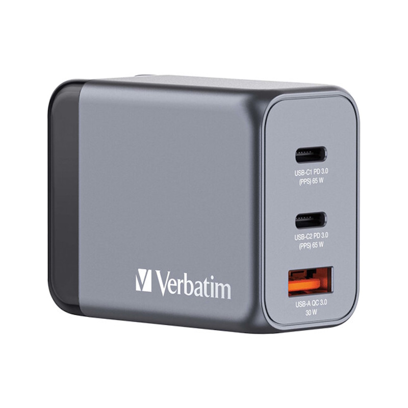 65W 3-Port GaN Wall Charger