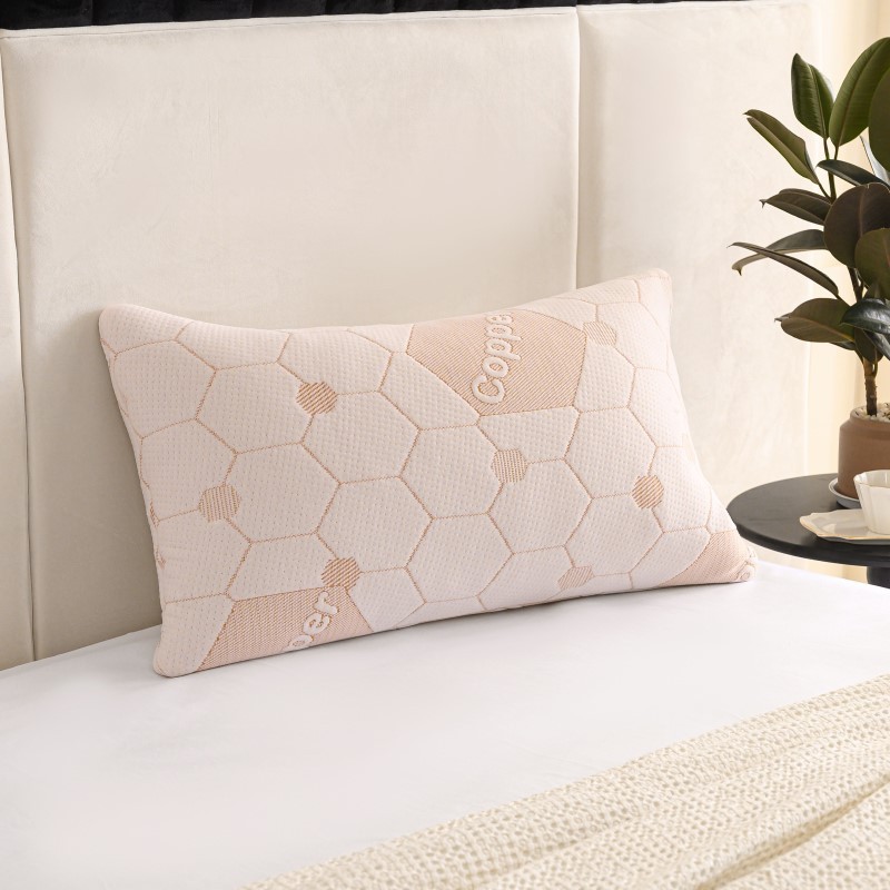 Copper Memory Foam Bed Pillow - (36x19)