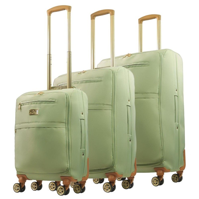 Tommy Bahama Luggage  Soft Sided Spinner Luggage Set Size 3 Pieces