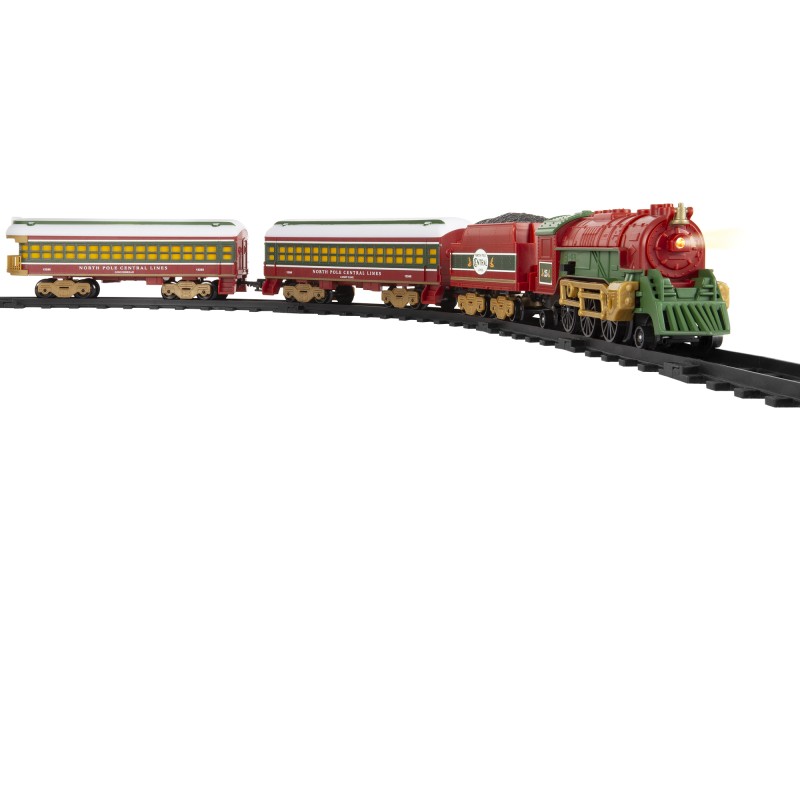 North Pole Central Battery-Operated Mini Train Set