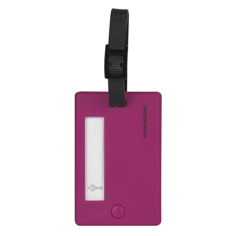 2 Pc Set - Luggage Tags - Raspberry