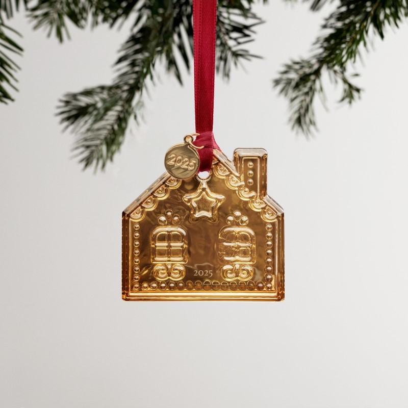 Gingerbread House 21K Gold 2025 Annual Holiday Ornament