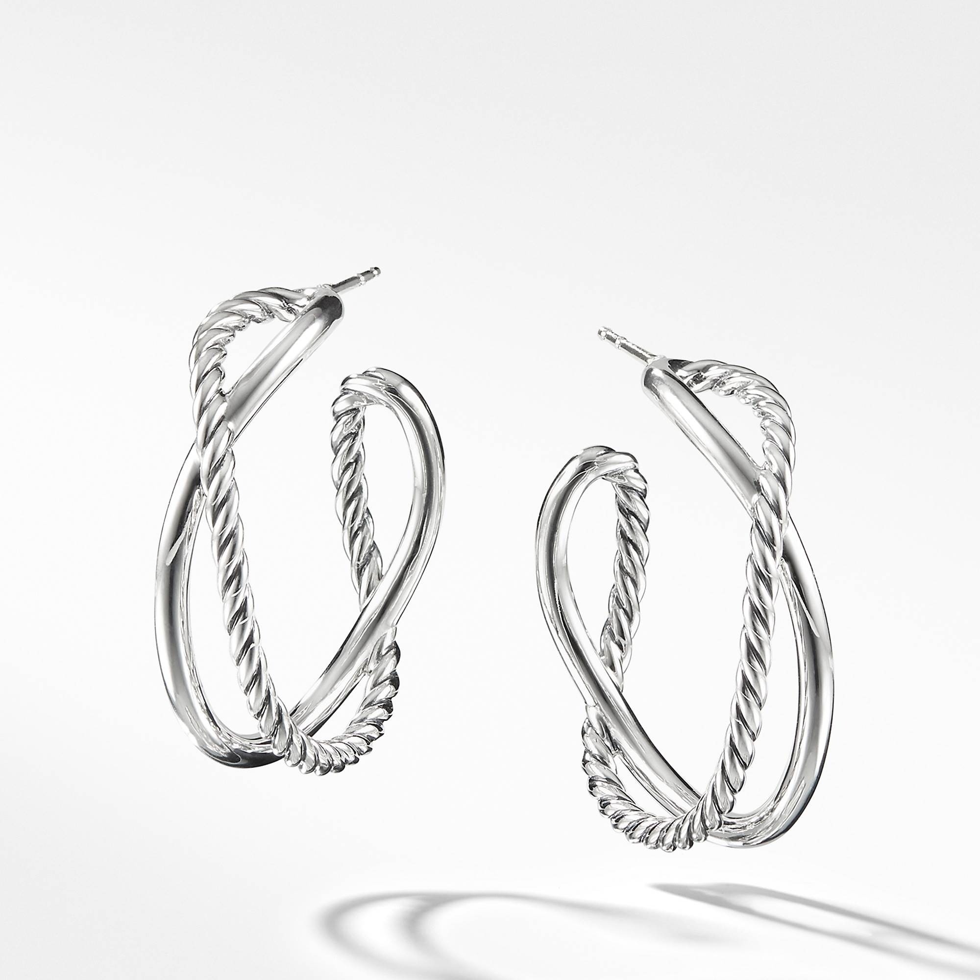 Crossover Hoop Earrings