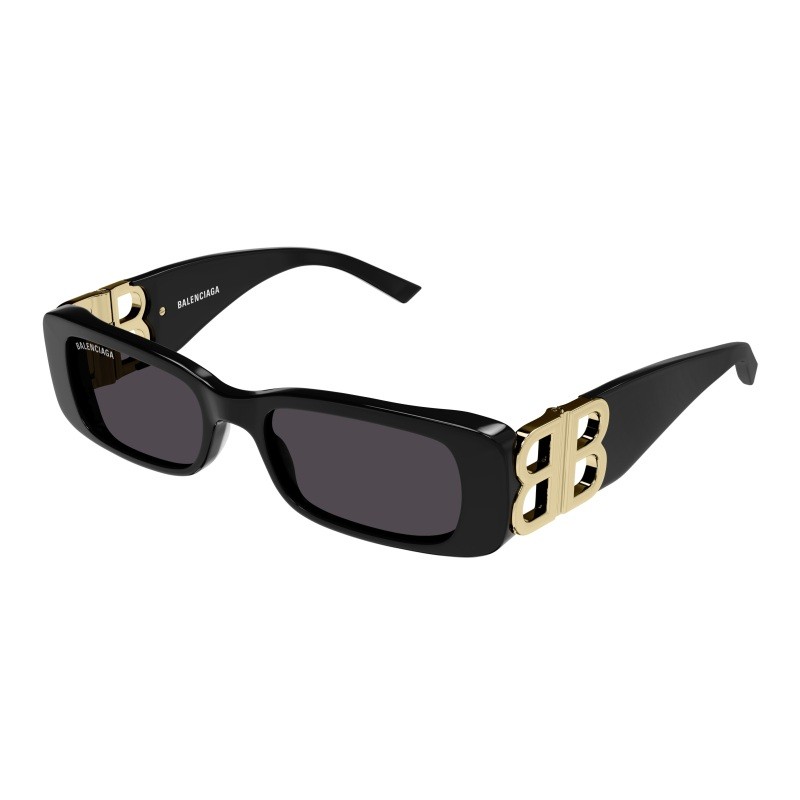 Women's Shiny Solid White Rectangular Sunglasses.