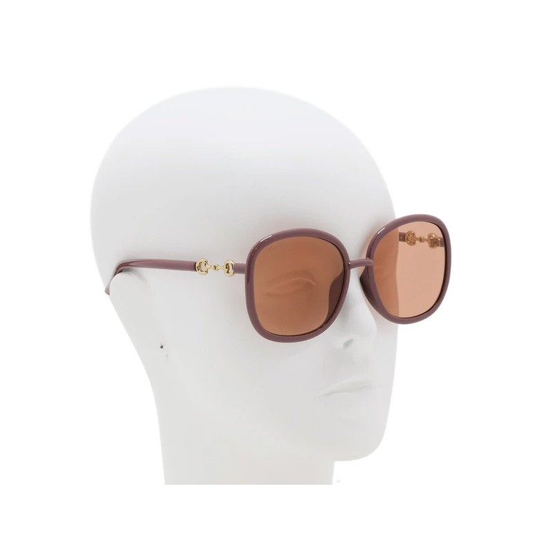 Gucci Pink Frame Orange Lens Sunglasses