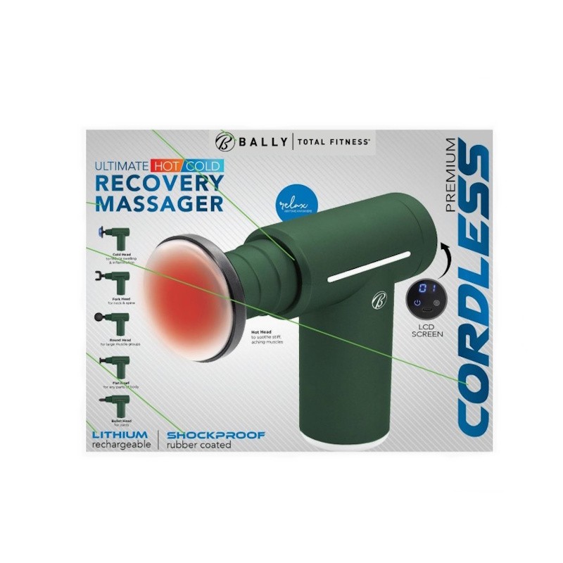 Cordless Rechargeable Hot & Cold Percussion Massager Gun