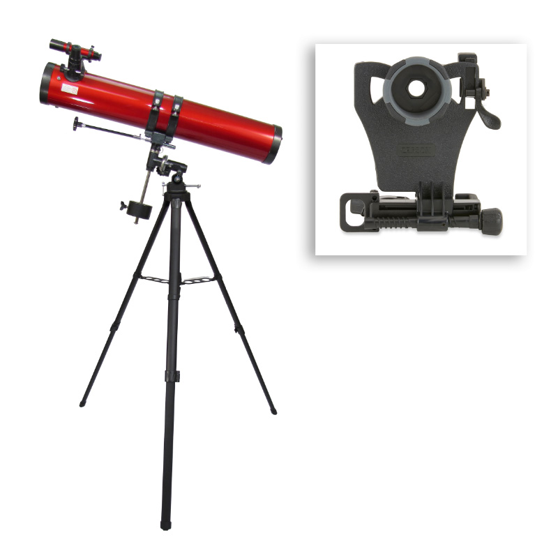 Red Planet Telescope With Smartphone Adapter Bundle