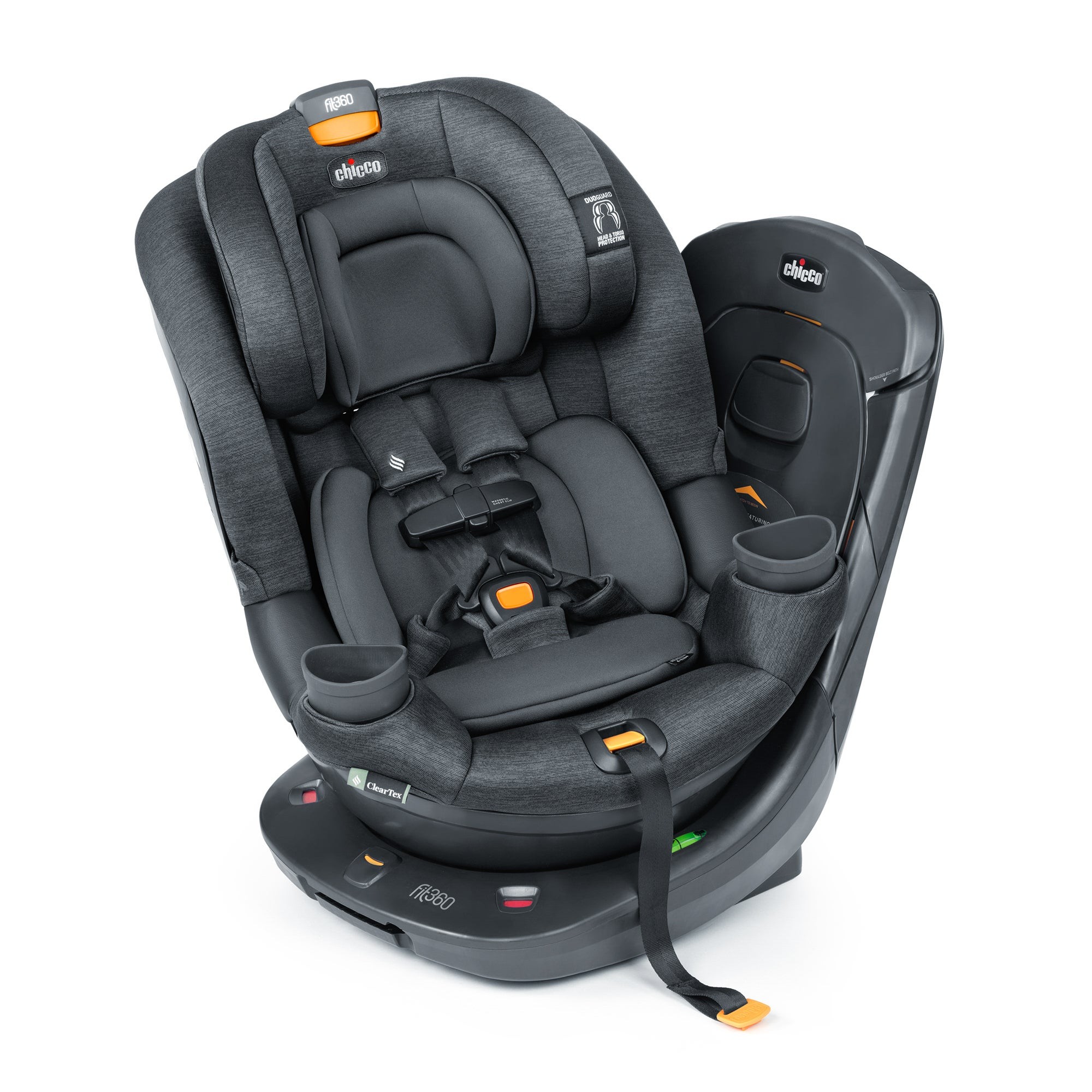 Fit360 ClearTex Rotating Convertible Car Seat Slate