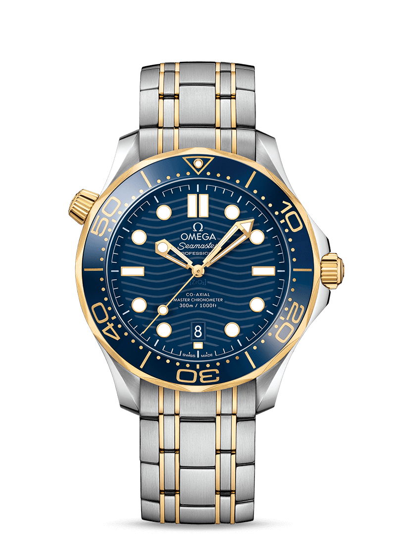 OMEGA SEAMASTER MENS TWO TONE