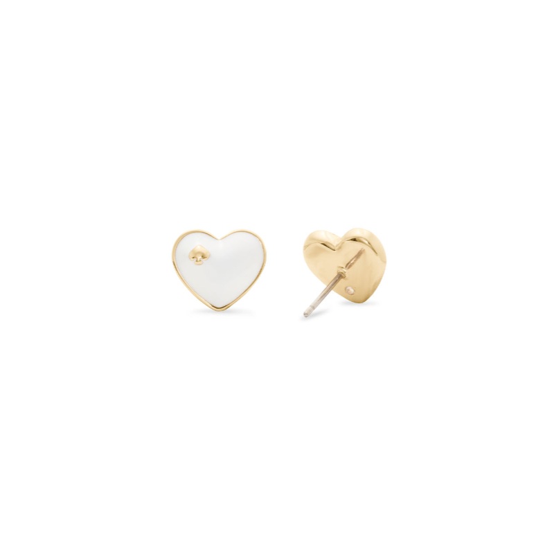 Heart Spade studs White