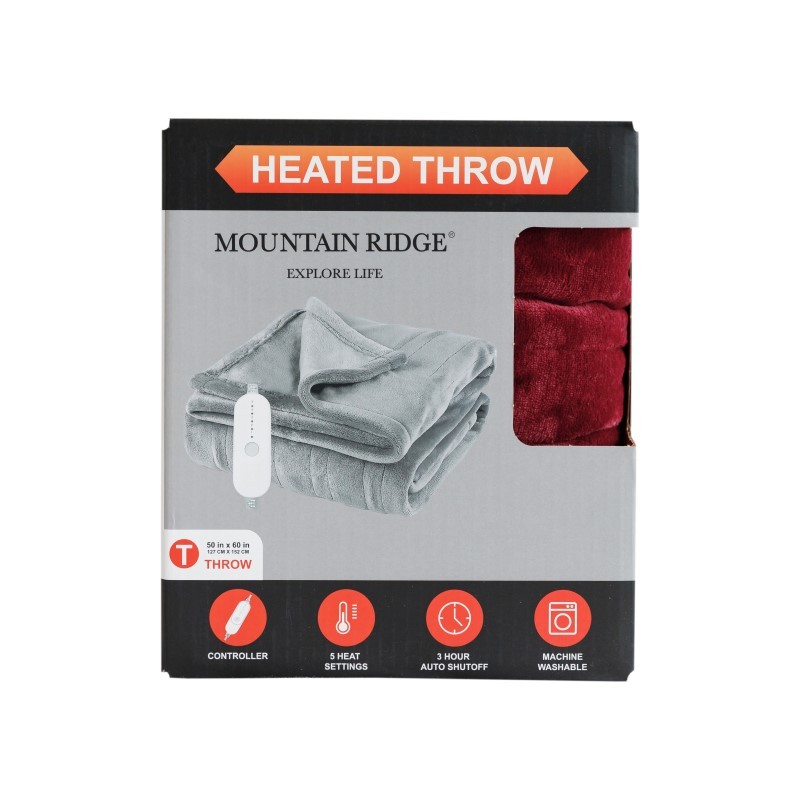 Heated Red 50x60 MP Throw