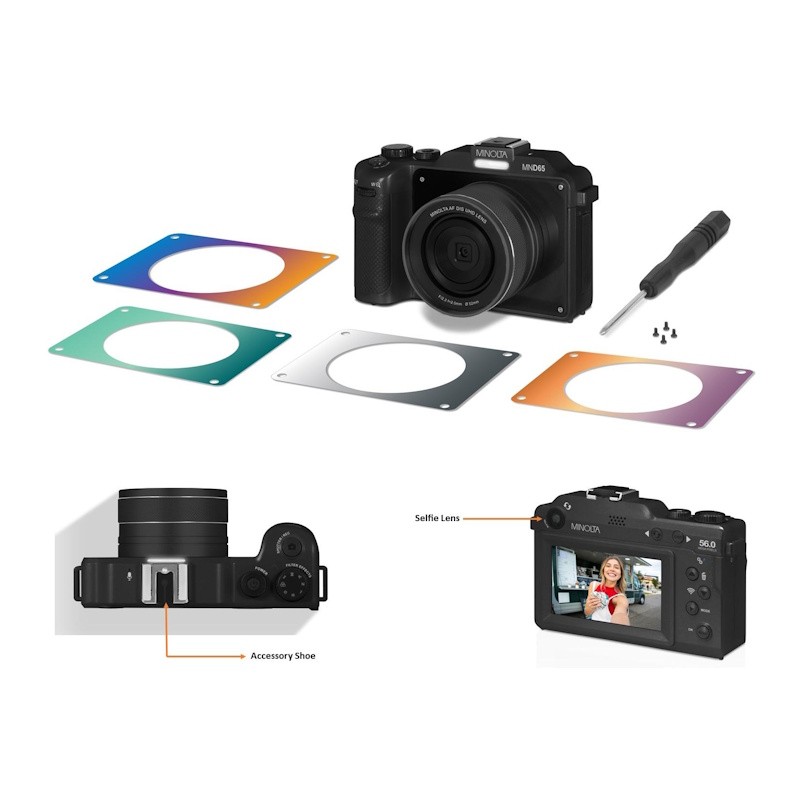 56MP/4K Autofocus Digital Camera - (Black)