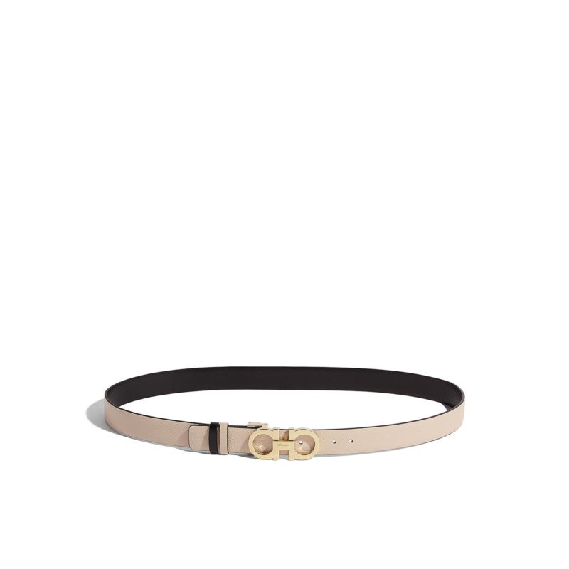 Reversible and Adjustable Designer Belt - (Black Macadamia)