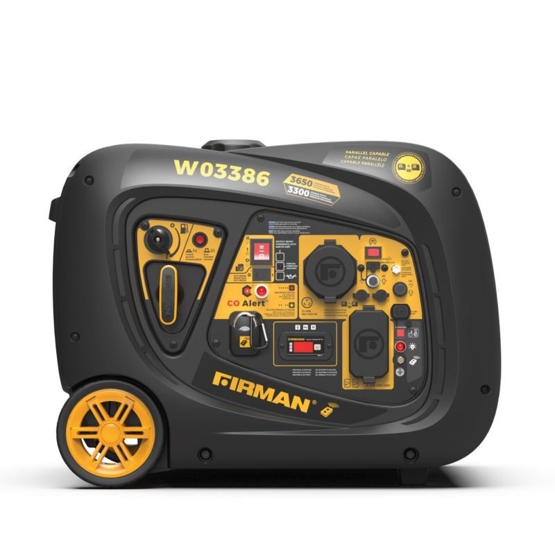 Gas Inverter Portable Generator 3650/3300W Remote Start CO Alert 50 ST CAN